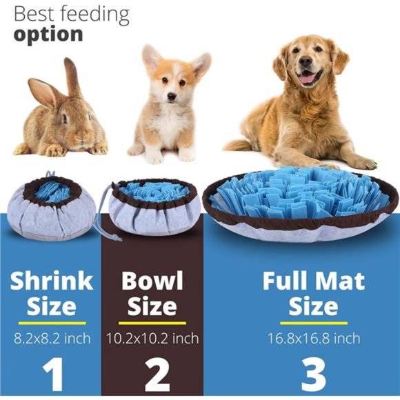 Adjustable Snuffle Foraging mat, Dog Mental Puzzle Interactive Stimulation Toys - Picture 3 of 7